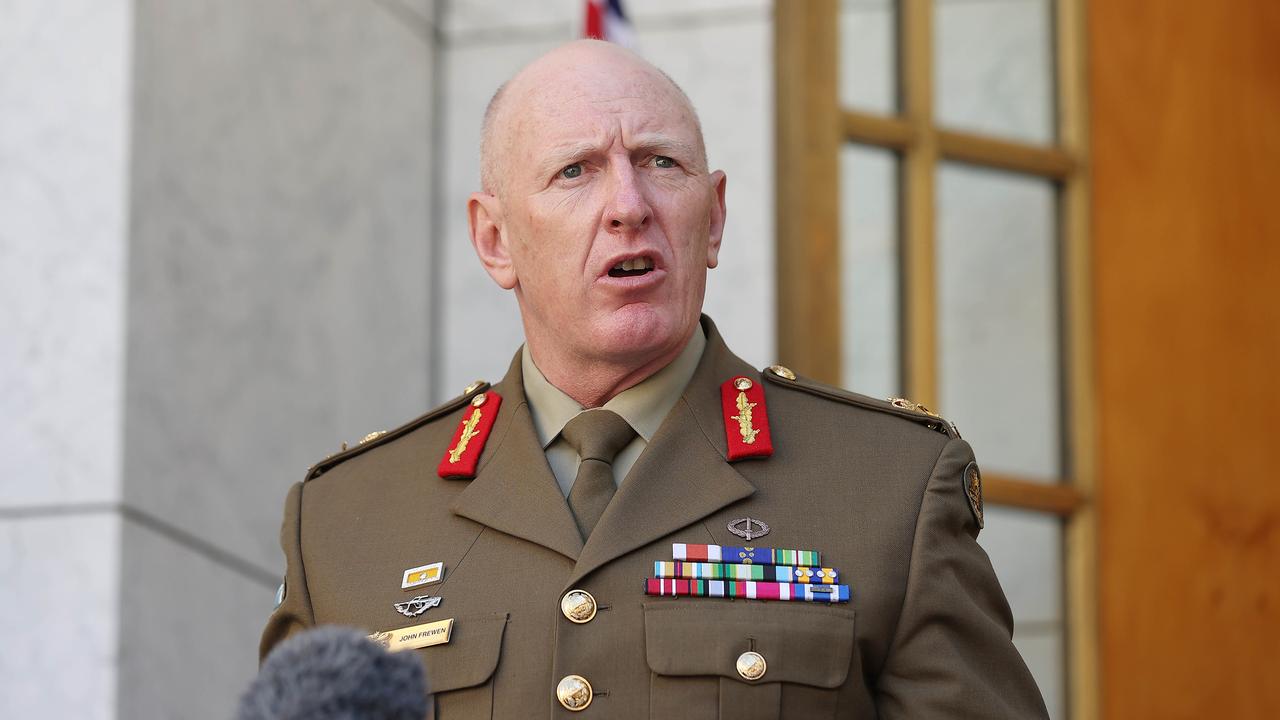 Covid-19 Vaccine Task Force Commander Lieutenant-General John Frewen. Picture: NCA NewsWire / Gary Ramage