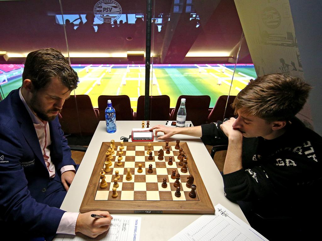 Russia's grandmaster Ian Nepomniachtchi faces Norway's grandmaster News  Photo - Getty Images