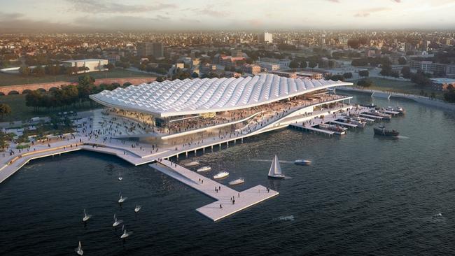 An artist’s impression of the redeveloped Sydney Fish Market.