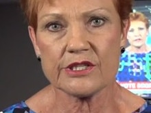 Pauline Hanson is haeing a bad night with One Nation see huge drops in its vote. Picture: Sky News.