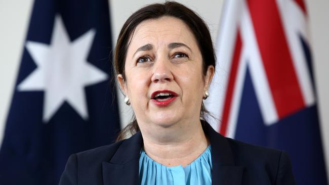 Premier Annastacia Palaszczuk said she was "absolutely furious" after finding out a clerical worker from The Prince Charles Hospital had tested positive as she announced a snap lockdown. Picture: Jono Searle/Getty Images