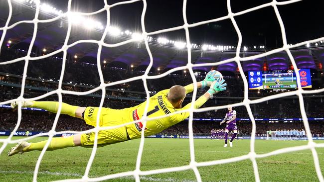 Andrew Redmayne made two saves in the penalty shootout. Picture: Getty Images