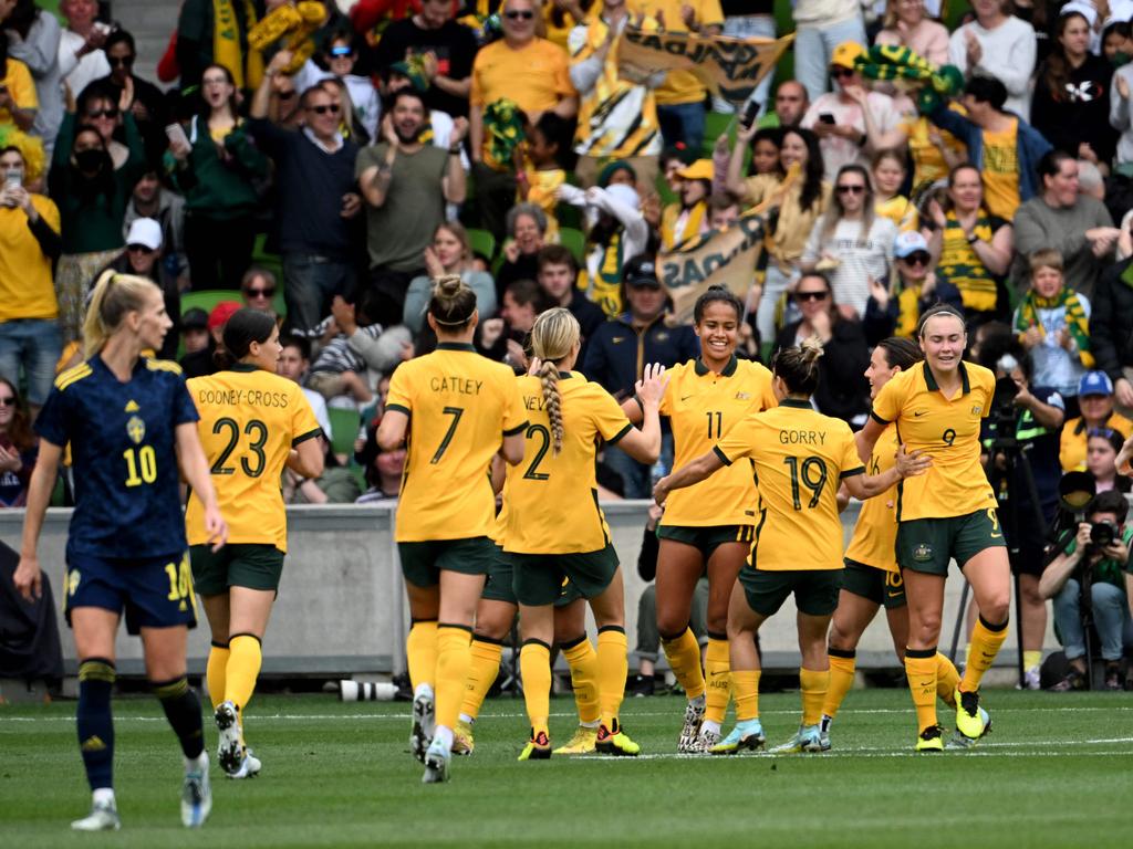 The confident Matildas must avoid complacency against Thailand. Picture: William WEST / AFP