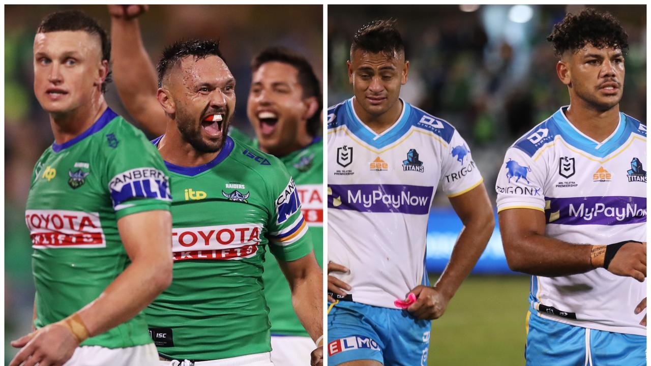 NRL 2022: Canberra Raiders vs Gold Coast Titans, score, Jack