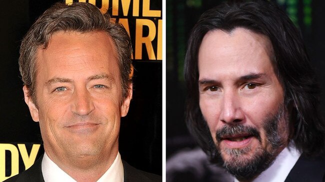 Matthew Perry and Keanu Reeves. Picture: Getty