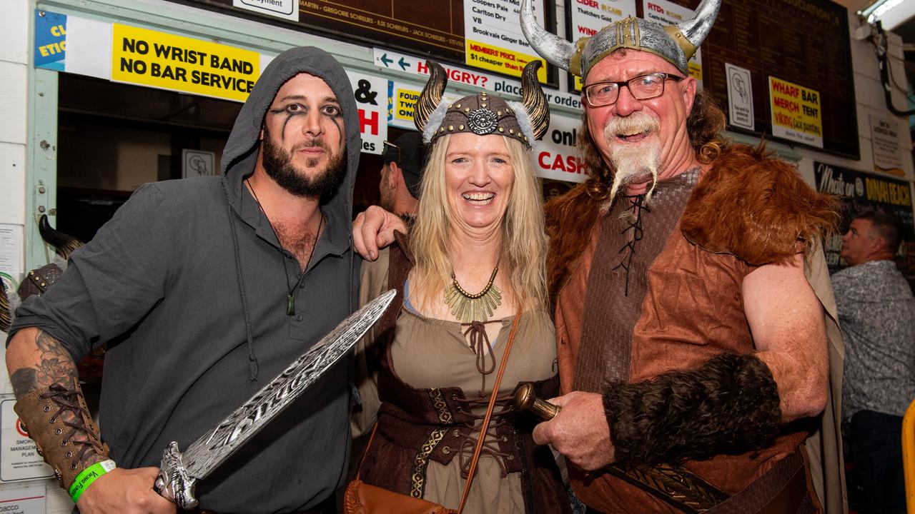 Hoppy, Nic and Dan at the 2024 Dinah Beach Viking Funeral. Picture: Pema Tamang Pakhrin