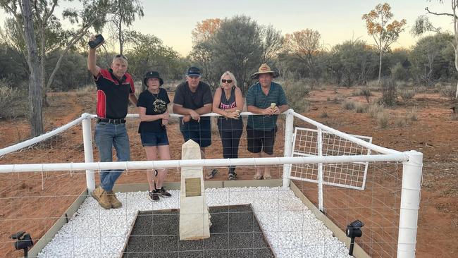 Families gathered to honour the lost boys 40 years on at the Adavale plane crash site.