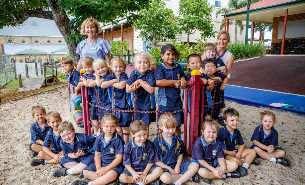 SAINT PATRICK PREP BLUE B: (Back from left) Teacher Mrs Michelle Bailey, Matthew Thurgood, Tegan Olsen, Mackenzie Walsh, AvalonBlack, Tilly Campbell, Reena Croos, Denny Croos, (Xenon) Zi Xiang Xu, Richard Phan,Ashton Kington, school officer Mrs Sue Bahr, (front) Calvin Sandy, Tom Williams, Brayden Manning, Priya Wilson, Joshua Hayne, AmeliaNovak, Eva Matthews, Colin Negru-Radu, Emily Bonney. Picture: LEEROY TODD