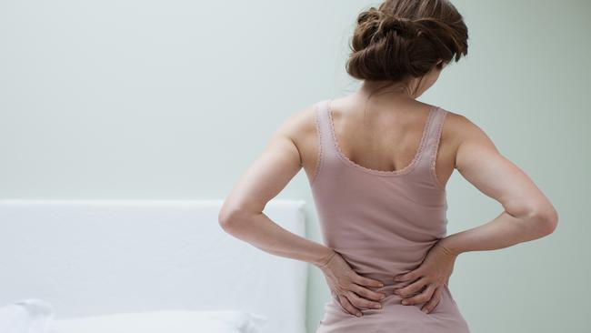 Back pain is common across the world and ranges from a constant dull ache all the way to a sharp shooting pain. Picture: iStock