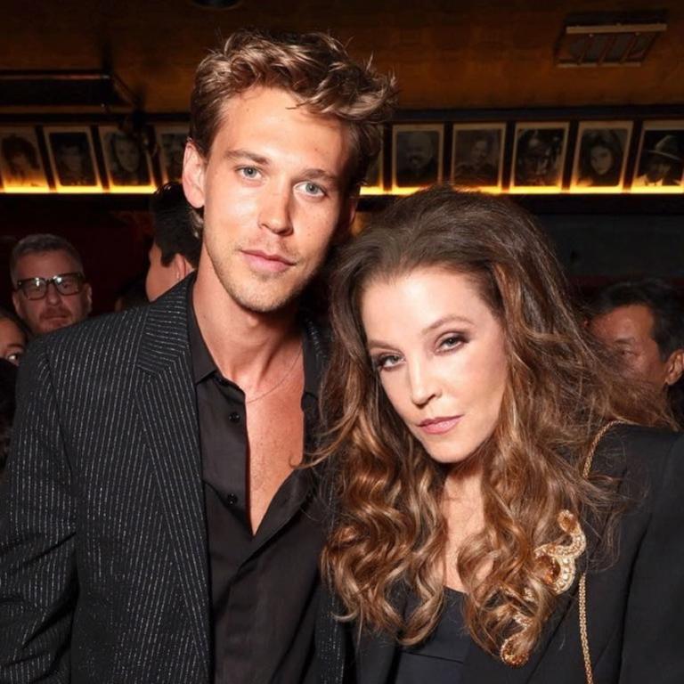 With Elvis star Austin Butler at the Globes.