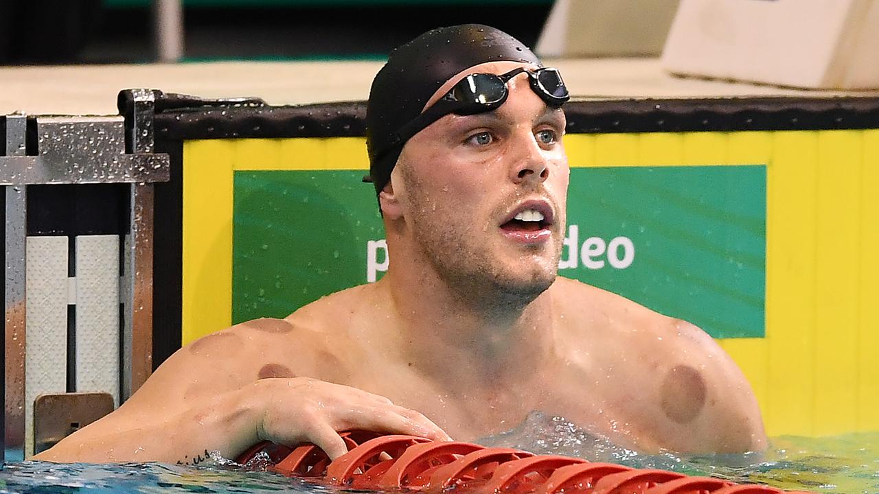 Kyle Chalmers after winning his Men's 100 metre freestyle heat. Picture: Mark Brake/Getty Images