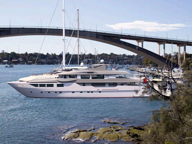 Supplied Editorial Artist's impressions of the Gladesville Bridge Marina expansion in Drummoyne.