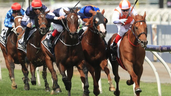 Craig Williams wins the Melbourne Cup on Vow and Declare.