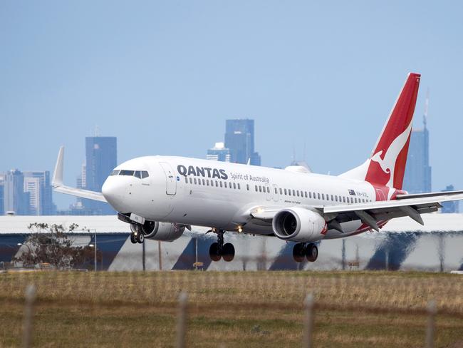 It is unknown how two women were able to board a Qantas plane heading from Sydney to Tullamarine Airport, Melbourne. Picture: Mark Stewart