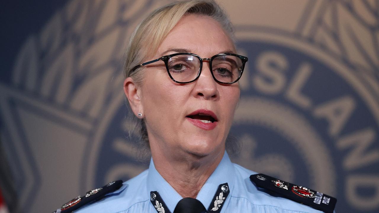 Katarina Carroll Police Commissioner during a media conference on Monday. Picture: Liam Kidston