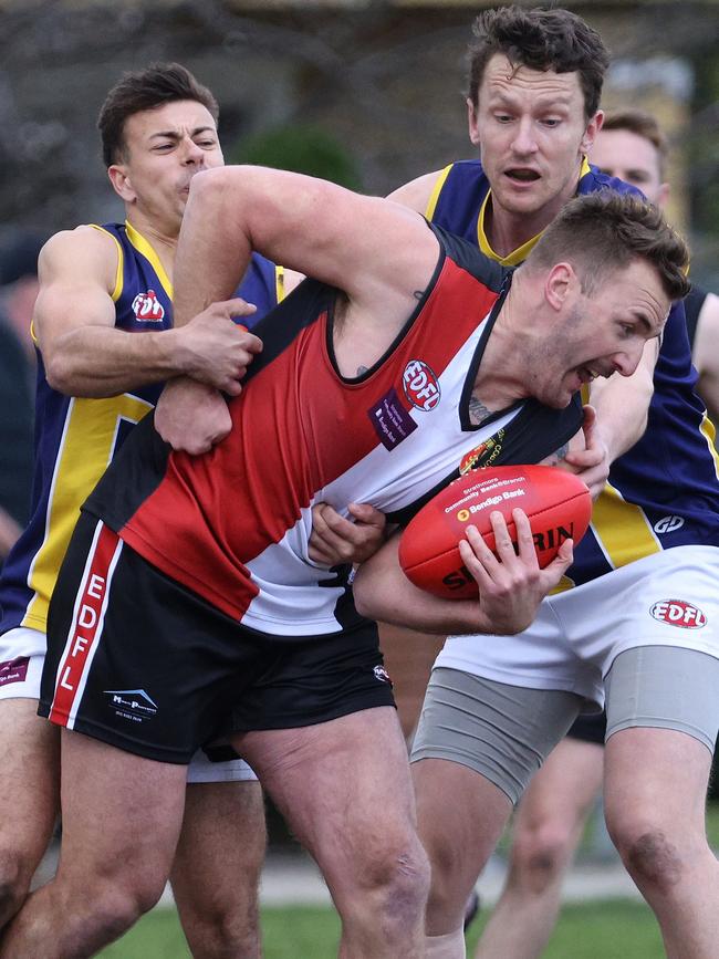 Lynden Dunn returned from injury for West Coburg. Photo: Hamish Blair