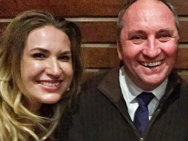 Deputy Prime Minister Barnaby Joyce, pictured with his girlfriend and former staffer Vikki Campion, who is pregnant with his child.