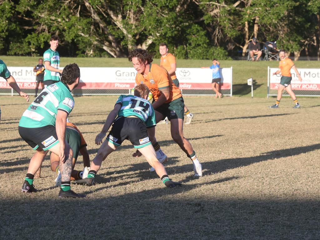 GCDRU round 11 first grade - Surfers Paradise Dolphins vs. PBC Alleygators. Bailey Bocock. 22 June 2024 Surfers Paradise Picture by Richard Gosling