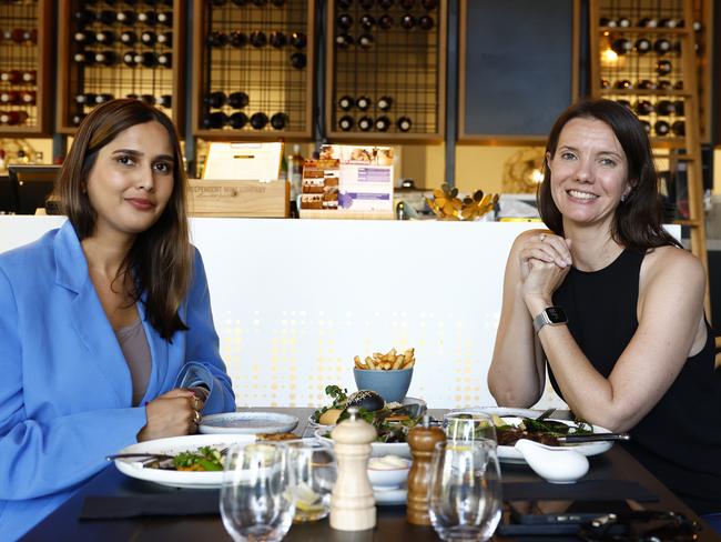 Journalist Angira Bharadwaj and Jackson at the Song Kitchen in Surry Hills for a High Steaks interview. Picture: Jonathan Ng