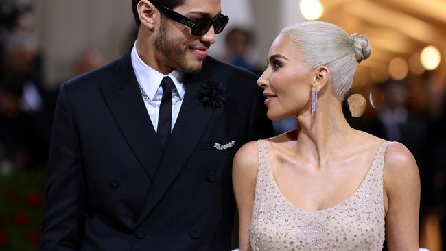 NEW YORK, NEW YORK – MAY 02: (L-R) Pete Davidson and Kim Kardashian attend The 2022 Met Gala Celebrating "In America: An Anthology of Fashion" at The Metropolitan Museum of Art on May 02, 2022 in New York City. (Photo by Dimitrios Kambouris/Getty Images for The Met Museum/Vogue)