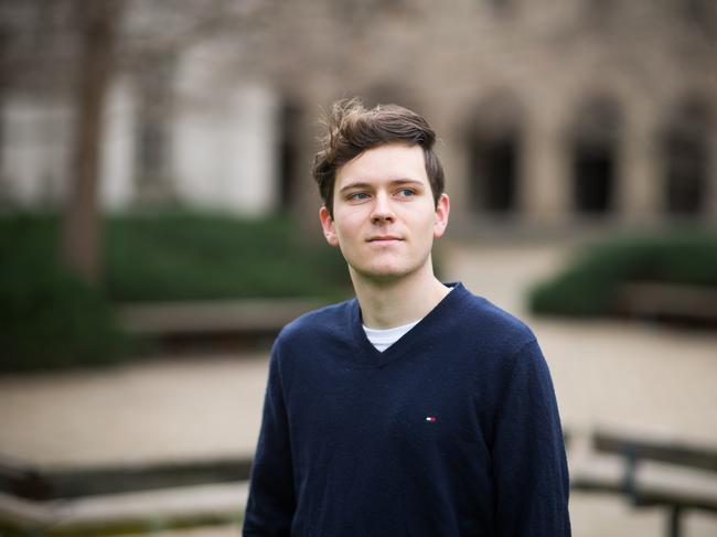 Student Rupert Balfe is set to begin studies at the University of Oxford in the UK but is unsure whether he will be granted an exemption to the travel ban to make this happen. Picture: Paul Jeffers