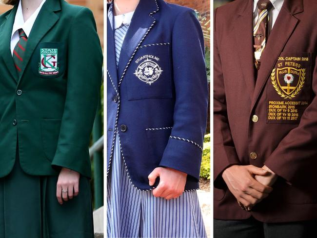 Kelvin Grove State College, Stuartholme School and St Peter's Lutheran College uniforms.