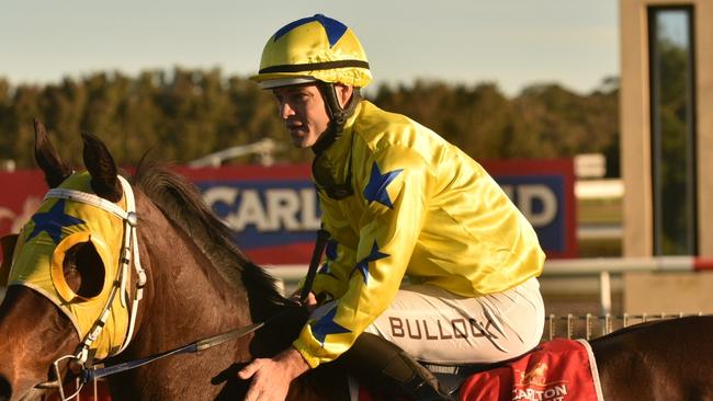 Aaron Bullock rides Terrameades for trainer Kris Lees.