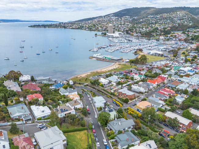 Hobart aerial. For Dec 12, 2024 Hobart real estate guide. Picture: Supplied