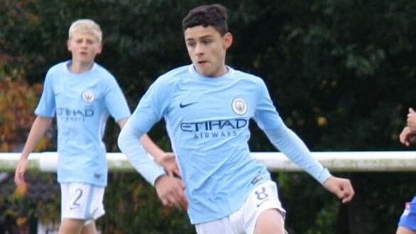 Manchester City’s Australian teenager Alex Robertson.