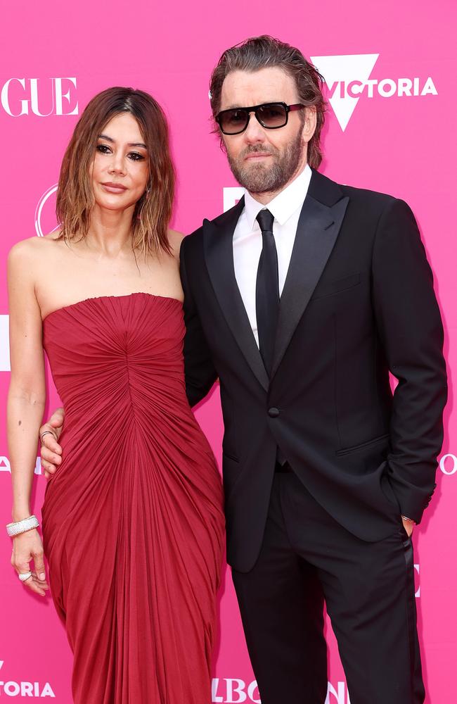 Joel Edgerton and wife Christine Centenera . Picture: Mark Stewart