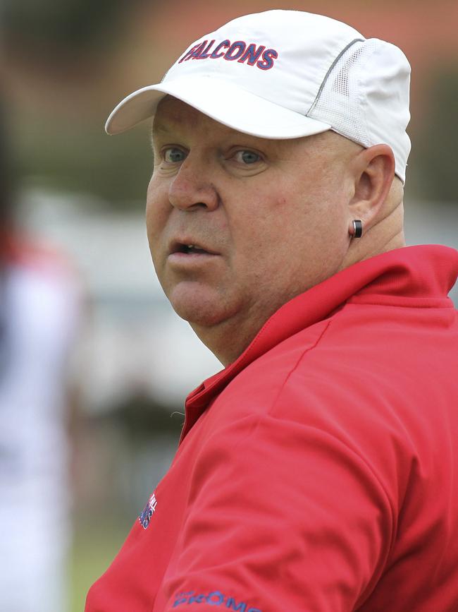 Flagstaff Hill coach Darren Vanzetta. Picture: AAP/Dean Martin