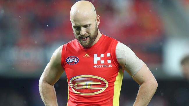Gary Ablett will miss Gold Coast’s clash with the Western Bulldogs. Picture: Getty Images