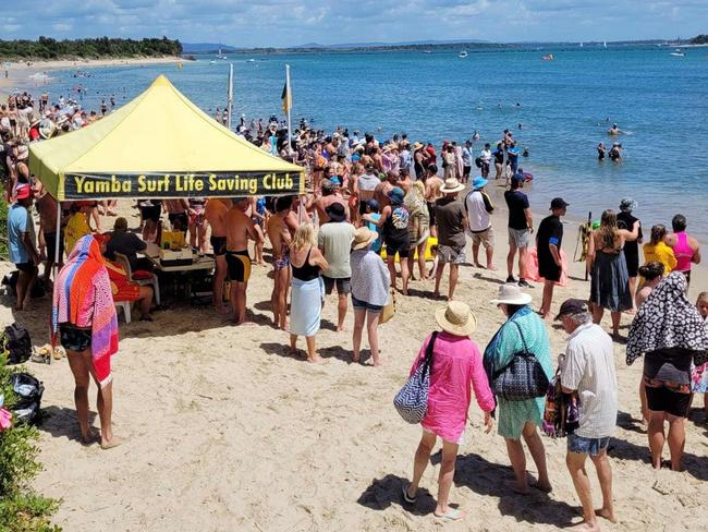 Yamba Surf Lifesaving Club members.