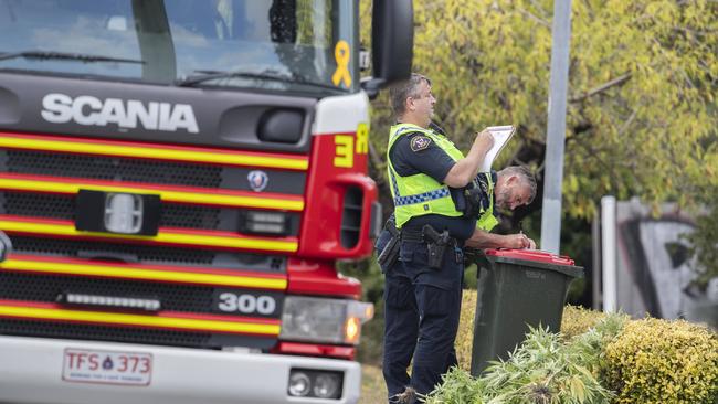 Tasmania Fire Service and Police investigating a fire, generic photo. Picture: Chris Kidd