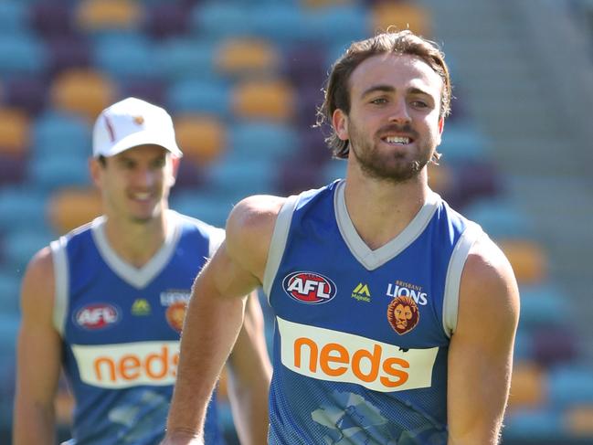 Rhys Mathieson. The Brisbane Lions training at the Gabba.  Pic Peter Wallis