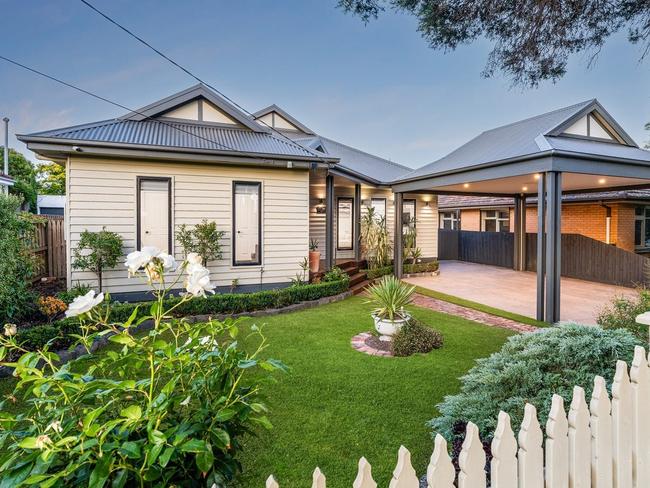 The four-bedroom house at 14 Pavo St, Belmont, sold for $1.082m at auction.