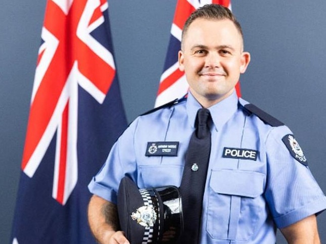 Constable Anthony Woods, 28, died after the incident in Ascot. Picture: WA Police