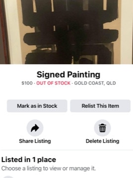 The picture was posted to Facebook Marketplace with a price tag of $100.