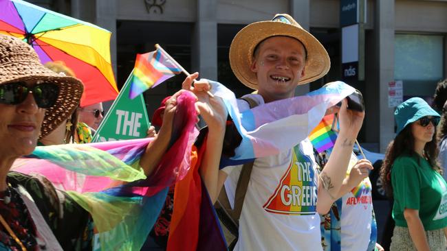 TasPride pride march Hobart 2025. Picture: Elise Kaine