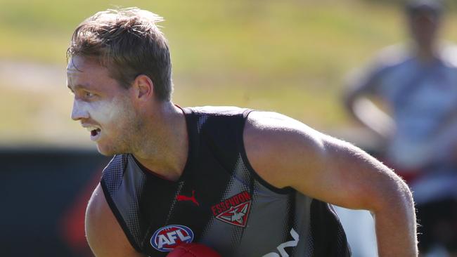 Darcy Parish at Essendon football training. Saturday, January 11. 2025. Picture: David Crosling