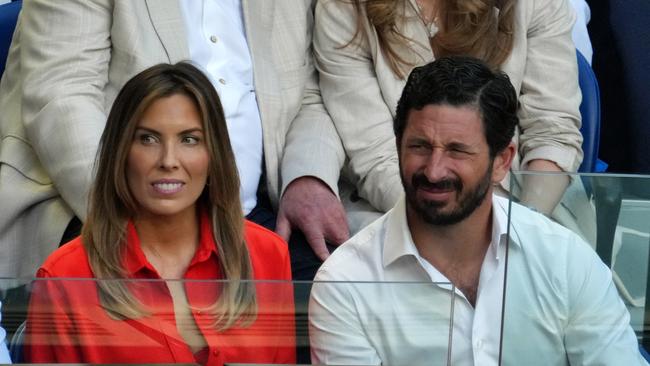 Seven Group chief executive Ryan Stokes and his wife Claire at the mens final of the Australian Open. Picture: Luis Enrique Ascui