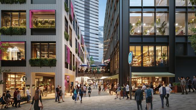 North Sydney's Victoria Cross development will be perched on top of the station,