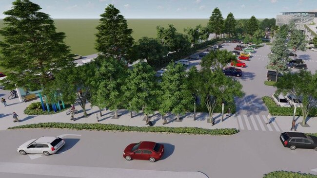 The bulk of the extra parking spaces will be at ground level.