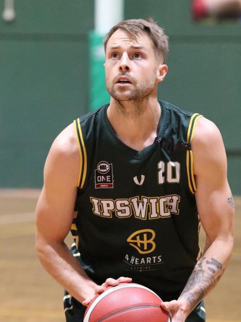 Bullets and Australian basketballer Nathan Sobey playing for the Ipswich Force in the 2020 Queensland State League competition.