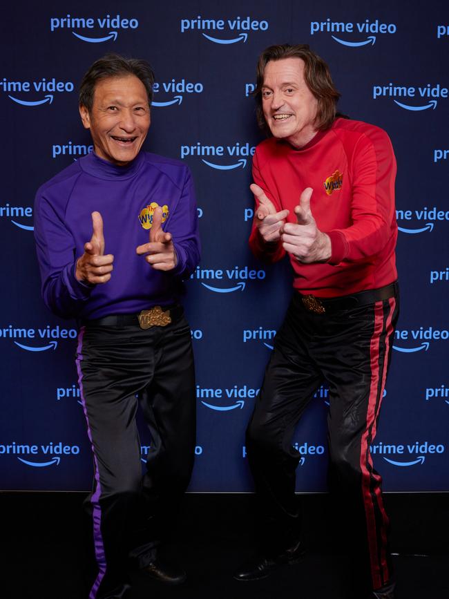 Jeff Fatt and Murray Cook at the announcement of the documentary film Hot Potato: The Story of the Wiggles. Picture: Scott Ehler