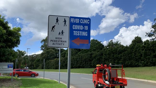 The fever clinic at Byron Central Hospital. NSW Health has urged people who travelled to places of concern to get tested, after it was revealed two new positive cases of COVID-19 visited Byron Bay over the weekend.