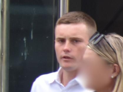 Samuel Malcolm Kelso leaving the Toowoomba District Court after pleading guilty to the serious assault of a Toowoomba man at the Irish Hotel.