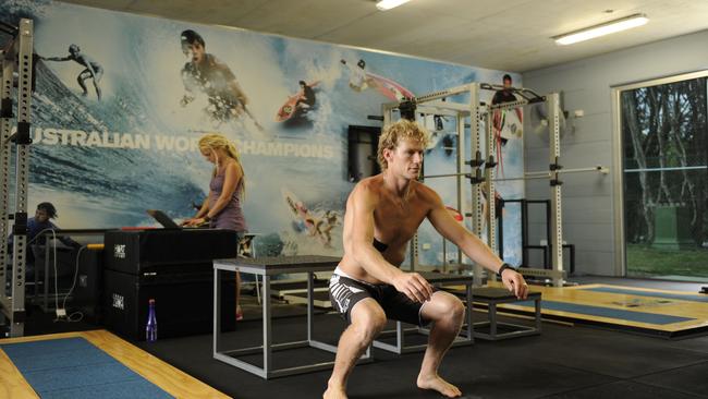 FLASHBACK: Surfer Bede Durbidge at the Surfing Australia High Performance Centre at Kingscliff.