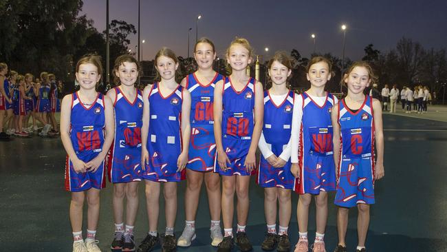 South Barwon Blue under-11 netball team. Picture: Alan Barber