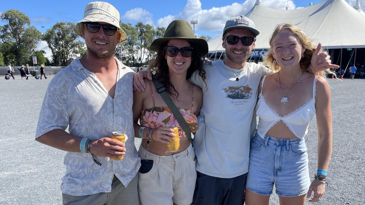 Tom, Kata, Kale and Cara from Coffs Harbour. Picture: Savannah Pocock